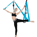 Pikkukuva 5 / 8: Anti Gravity Aerial Yoga Fitness Riippuva lentävä Inversio Swing Sling Riippumatto (taivaansininen)