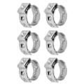 Miniatyrbilde 5 av 8: 20 stk slangeklemme forbedrer korrosjonsmotstandsevnen Justerbar dobbeltrådsslangeklemme for industrielle 9,4-11,9 mm