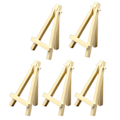 Miniatyrbillede 3 af 8: 5 stk. 5 tommer Mini Display Træ Staffeli Trekant Støtte Bærbar Mini Træ Kunstner Staffeli til Bryllupper Fester