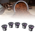 Miniatyrbild 6 av 8: 5 st Hushållspåfyllningsbar kaffekapselkopp med sked passform för Keurig 2.0 KCUP kaffemaskin
