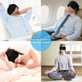Miniatyrbild 4 av 8: Bluetooth-sovmask för sömn, trådlösa Bluetooth 5.0-hörlurar, resehörlurar för sömn, handsfree-sovmask för sömn och tupplur