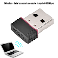 Pikkukuva 6 / 8: Mini USB -langaton sovitin verkkokortti USB 2.0 Wifi Dongle 2.4HHz 600Mbps WIN/MAC