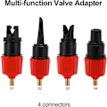 Miniatyrbillede 3 af 5: Oppustelig SUP Pumpe Adapter Luftpumpe Konverter, 4 Standarder Konventionel Luftventil Tilbehør Til Oppustelig Båd, Stand Up Paddle Board, Oppustelig B