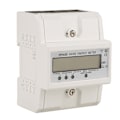Miniatyrbilde 1 av 8: 1 stk 3 x 220V Digital 3-faset 4-leder 4P DIN-skinne elektrisk måler elektronisk (5(30)A )