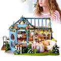 Miniatyrbild 8 av 8: DIY Miniatyrdocka i trä, montering av dockhus för presentkollektion Heminredningsartiklar