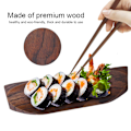 Miniatyrbillede 7 af 8: Elegant Sushi Bakke Snacks Salat Desserter Træbeholder Hjem Restaurant Serveringsfad