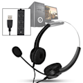 Miniatyrbild 3 av 8: VH530D‑USB Kundtjänstheadset för Call Center, Handsfree, Huvudmonterat, för PC-dator