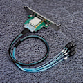 Miniatyrbild 5 av 8: Mini SAS-omvänd kabel H0302 SAS 26P hona till 4 x SATA-maskinvarudata 0,8 meter