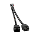 Miniatyrbild 4 av 5: 9-pin USB Header Hona 1 Till 2 Hane Förlängningskabel Kort Dator 9-pin USB Hub