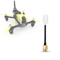 Miniatyrbild 6 av 8: För EMAX 5.8G Nano 3dBi Gain cirkulärt polariserad transmissionsantenn för FPV Racing DronesSinistral/SMA (intern stift)