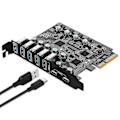 Pikkukuva 5 / 5: 7-porttinen PCI-e - USB3.2 Type-A Type C -tietokoneen laajennuskortti Pcie USB-sovitin