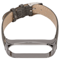 Miniatyrbilde 8 av 8: Denim mønster klokkebånd Retro håndleddsstropper erstatning for Xiaomi Mi Band 6 NFC spenne stil Grå Denim Svart skall