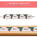 Miniatyrbilde 3 av 5: Juleduk Julemann bordduk Broderi bordlin Gave teppe Julepynt (rød og grønn)