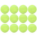 Miniatyrbilde 1 av 8: 12 stk. slitesterke tennisballer i gummi med høy spenst for trening innendørs og utendørs