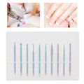 Miniatyrbild 5 av 8: 10 st Tungstenlegering Nagelfil Bits Nagelfilning Slipsten Manikyr Pedikyr Tillbehör (Typ C)
