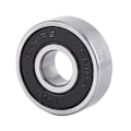 Miniatyrbillede 7 af 8: 10 STK 608-2RS kugleleje Dobbeltsidet sort gummiforseglet dyb rille