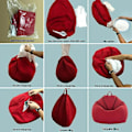 Miniatyrbild 5 av 5: Plush Djurformad Beanbag-Fåtölj - Set om 2, Vattentät Klädsel
