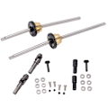 Miniatyrbilde 8 av 8: Metall drivaksel girbroaksel differensialsett for WPL C14 C24 C34 C44 B14 B16 B24 B36 1/16 RC bil