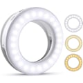 Pikkukuva 1 / 4: Selfie-valo, puhelimen rengasvalo, 40 LED-rengasvalo 3 kirkkaustasolla, USB-ladattava selfie-rengasvalo, kaikille C