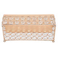 Miniatyrbillede 2 af 8: Kage Display Stativ Guld Finish Rektangulær Letvægts Exquisite Snacks Desserter Krystal Bakkeholder