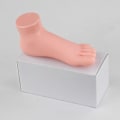 Miniatyrbillede 4 af 5: Fleksibel Blød Silikon Falsk Fod Model til Negletræning Display Sæt af 2