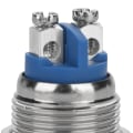 Pikkukuva 5 / 7: 5kpl / set 16mm 250V metalli vedenpitävä 2Pin minipainikekytkin (ulkeutuva pää) hopea