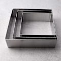 Miniatyrbilde 3 av 4: 2025 Egnet 3 stk Mousse Ringer Sett i Rustfritt Stål Firkantet Mousse Kake Kutter Ringform
