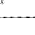 Pikkukuva 1 / 8: 10 kpl 30-reikäinen sidontaliuska, toimistotarvikkeet, ympäristöystävällinen askartelutarvike, paperinsidontaväline, 10 mm, musta, 10 kpl