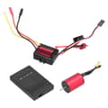 2838 3600KV 4P børsteløs motor+35A børsteløs ESC+programmeringskort for 1/14 1/16 RC-bil