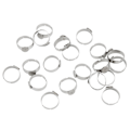 Miniatyrbillede 7 af 8: 20 stk. tomme ringe 8 mm justerbar rustfrit stål DIY flad ringbase til DIY ringe DIY smykker