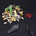 Miniatyrbilde 3 av 8: 266 STK Plast Metal Flytende Space Bean Floats Sea Lure Fiskeutstyr for støping av lokker Paljetter Fluer