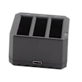 Miniatyrbilde 7 av 8: 3 spor batteriholder Bær hurtiglading multifunksjons ladeveske Passer til OSMO ACTION