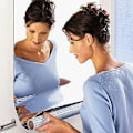 Miniatyrbild 2 av 4: Reflekterande självhäftande Pet Crystal Mirror Väggdekaler - 50*100cm