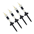 Miniatyrbild 8 av 8: Flimrande LED avsmalnande ljusstake varmt vitt ljus skymning till gryning sensor IP65 vattentät solcells drivna ljus utomhus för uteplats bord fönster dekor