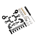 Miniatyrbilde 6 av 8: RC Front Upper og Rear Suspension Arms Steering Kit med Pull Rods Steering Linkage for WPL D12 RC Car
