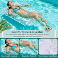 Miniatyrbild 4 av 5: Uppblåsbar Pool Float, PVC Vikbara Flytande Uppblåsbara Sängar, Portabel Nät Poolmadrass, Uppblåsbar Vattenhängmatta, Multifunktionell Flytande för Simning