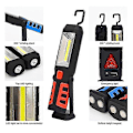 Miniatyrbillede 3 af 5: LED COB Håndlygte Genopladelig Magnetisk Arbejdslampe Værksted Inspektionslampe blueB 1 stk