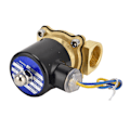 Miniatyrbillede 8 af 8: 2W‑200‑20 G3/4in magnetventil Messing Normalt lukket elektrisk magnetventil til vand Luft GasAC110V