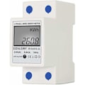 Miniatyrbilde 1 av 5: Enfase Elektrisitetsmåler, 80A 220V Digital Elektrisk Strømmåler Enfase Din Skinne Elektrisitetsmåler Multifunksjon To Ledere Enfase Ele