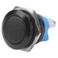Pikkukuva 7 / 8: Metallipainonappi Ruostumaton teräs 16 mm litteä pyöreä pää vedenpitävä itseasettuva virta 220 V (musta)