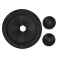 Högtalarkon Trummpapper 1 tum innerdiameter Gummi Surround Subwoofer Högtalartrummpapper Svart