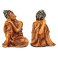 Miniatyrbillede 7 af 8: Buddha-statue Held og lykke Rigdom Fredelige Vibes Zen Meditation Buddha-figurer Buddha-indretning til kontorgang BS110F 10x7,3x6,8cm