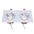 Miniatyrbillede 2 af 8: 2x7W COB Downlight 6000K 100-264V Justerbar Downlight Indbygget Loftslampe med LED-driver til Soveværelse