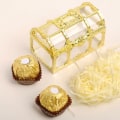 Miniatyrbild 5 av 8: 12st ihålig godislåda Chokladbehållare Ornamnet Presentburkdekoration för bröllopsfestGuld 7cm