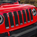 Miniatyrbilde 3 av 5: 18-22 Jeep Wrangler JT Gladiator Frontlys ringer Center Mesh Rim Trim Kit fra Niortuning Tilbehør