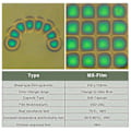 Miniatyrbilde 3 av 4: Magnetisk visningsfilm, 4 tommer x 4 tommer magnetfeltviser