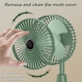Miniatyrbillede 5 af 5: Bærbar Foldbar Ventilator, Til Hjemmet, Camping, Udendørs Og Kontor