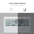 Miniatyrbild 7 av 7: Multifunktion elektronisk väckarklocka med temperatur-fuktighetsdisplay Digital klocka för hemmet