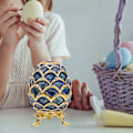 Miniatyrbild 2 av 8: Påskägg Prydnadsask Emaljerad Påskägg Smyckeskrin Organizer Heminredning