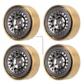 Miniatyrbillede 1 af 8: 4 stk. RC Beadlock-hjul Professionel Aluminiumlegering Messing RC Hjulvægt Blok til Watchman FMS FCX24 1/18 1/24 RC Bil Titanium